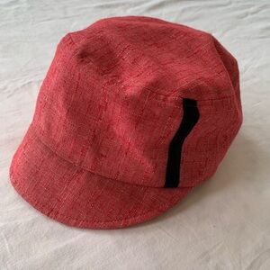 Delux Y2K Red Fabric Sporty Cap